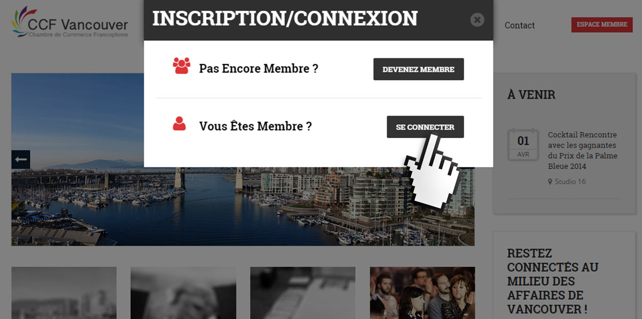 Etape 2 - Connexion CCFV